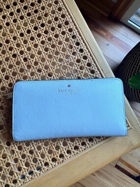 kate spade Baby Blue Bifold Leather Wallet